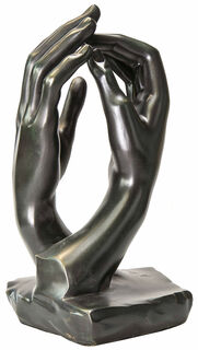 Sculpture "La Cathédrale" (1908), version en bronze collé von Auguste Rodin