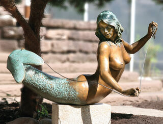 Sculpture de jardin "Nymphe", bronze