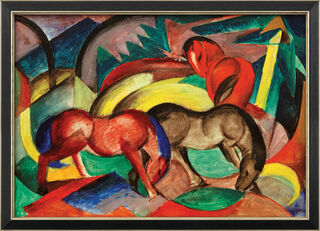 Tableau "Trois chevaux" (1912), encadré