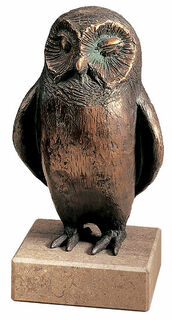 Sculpture "Silent Guardian of the Moonlit Night", bronze