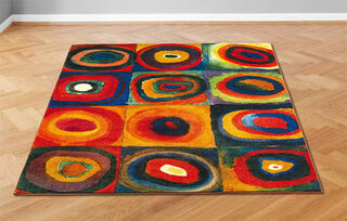Tapis "Étude de couleurs, carrés" (230 x 160 cm) von Wassily Kandinsky