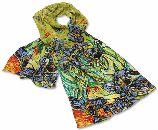 Foulard en soie "Iris" von Vincent van Gogh