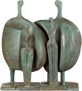 Groupe sculptural "La Familia", version bronze