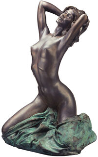 Sculpture "Nudo nuovo" (1992), version en marbre artificiel, bronzé