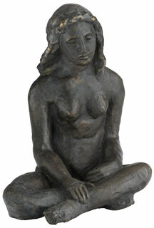 Sculpture "Femme assise" (1912), bronze