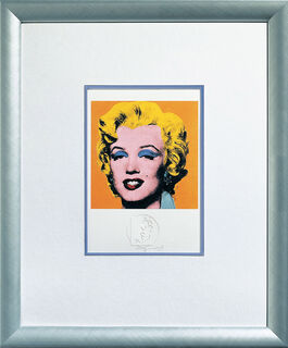 Tableau "Shot Orange Marilyn" (1967), encadré