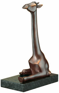Sculpture "La girafe", bronze