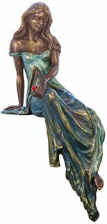 Sculpture "Muse", bronze collé
