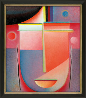 Tableau "Tête abstraite: vision intérieure - lumière rosée" (1926), encadré von Alexej von Jawlensky