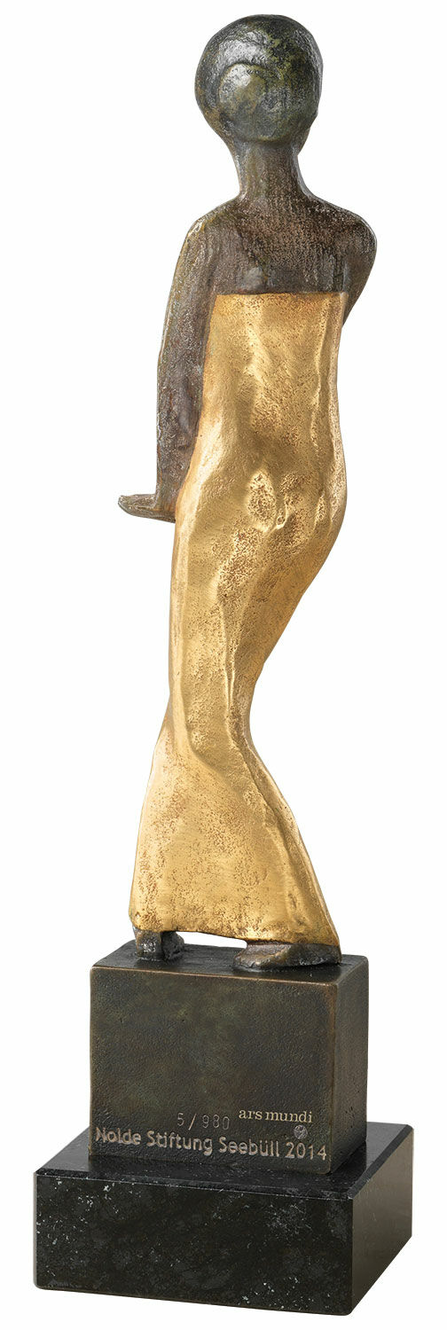 Sculpture "Danseuse de Java" (1913/14), bronze partiellement doré von Emil Nolde