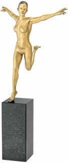 Sculpture "Liberté" (2021), bronze sur socle en marbre