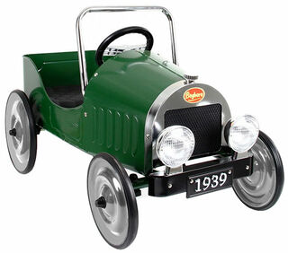 Voiture à pédales "Vintage Car Verte" (pour les enfants de 3 à 6 ans)
