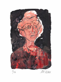 Tableau "Woody Allen" (2014), non encadré von Armin Mueller-Stahl