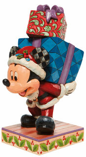 Sculpture "Mickey avec des cadeaux", fonte