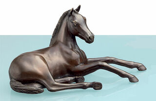 Sculpture de cheval Poulain arabe "Young Dream", bronze