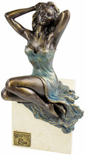 Sculpture "Good Morning", bronze collé