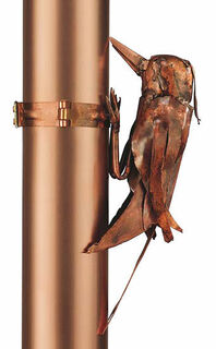 Sculpture "Downspout Woodpecker", cuivre