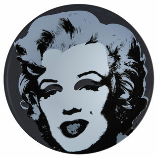 Assiette en porcelaine "Marilyn" (noir/blanc)