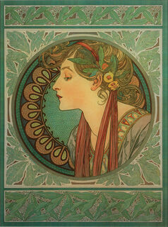 Tableau de verre "Laurel" (1901)