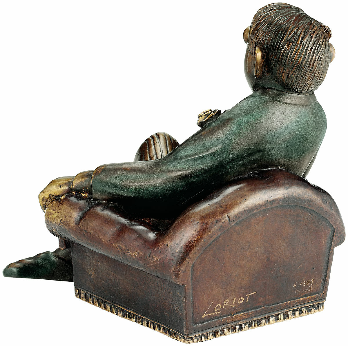 Sculpture "Gentleman dans un fauteuil", bronze von Loriot