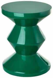 Tabouret / table d'appoint "Zig Zag Emerald Green"