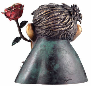 Sculpture "Le Chevalier de la Rose", bronze von Loriot