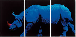 Tableau "Blue Rhino (2007)", petite version, sur châssis