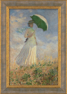 Tableau "Femme à l'ombrelle" (1886), encadré