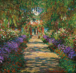 Tableau "Jardin à Giverny" (1902) von Claude Monet