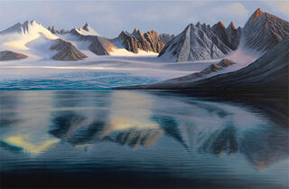 Tableau "Glacial Lake" (2012), sur châssis
