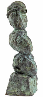 Sculpture "Colonne de tête", bronze