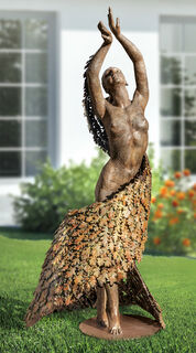 Sculpture de jardin "Mother Earth Dances" (Original / Unique piece), bronze