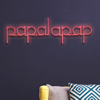 Objet mural "papalapap (TL 13 / coral rose)" (2023)