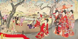 Tableau "Kimono Blossom" (fleur de kimono)