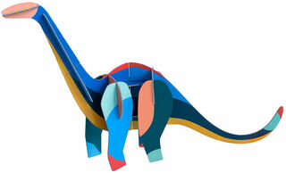 Objet 3D "Diplodocus géant" en carton recyclé, DIY