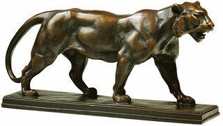 Sculpture "Panthère", version en bronze collé