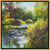 Tableau "A Giverny le Jardin de Monet", encadré
